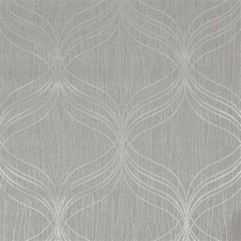 Graham And Brown Boutique Optical Silver Textured Wave Wallpaper 112659