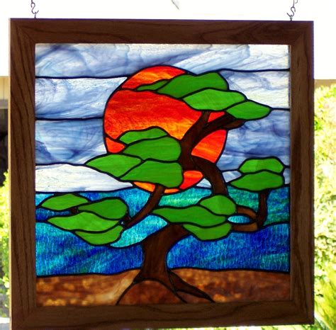 Sunset Stained Glass Stained Glass Crafts Stained Glass Decor