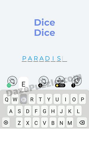 It is an amazing game that will tease your mind. Dingbats Level 222 (Dice Dice) Answer - Daze Puzzle