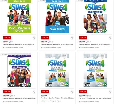 Target Sale Save Up To 67 On The Sims 4 Simsvip