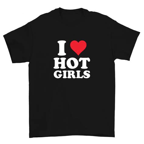 Koszulka Męska I Love Hot Girls Białe Ideashirt