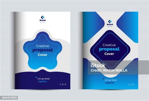 Corporate Business Proposal Cover Design Template Stock Illustration