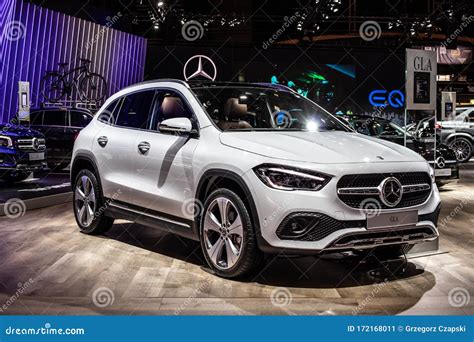 White Mercedes Gla 200 At Brussels Motor Show Second Generation H247