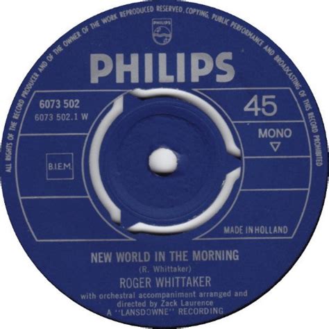Roger Whittaker New World In The Morning Vinylvlodrop