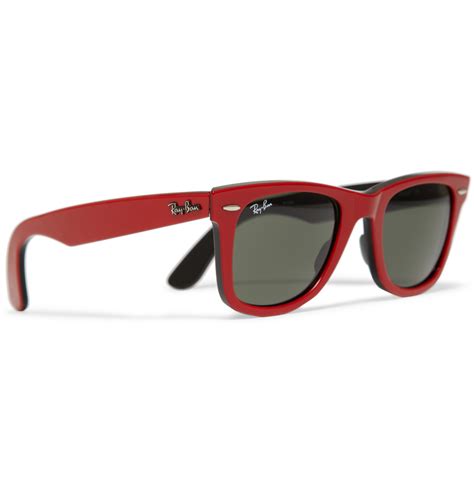Lyst Ray Ban Original Wayfarer Sunglasses In Red For Men