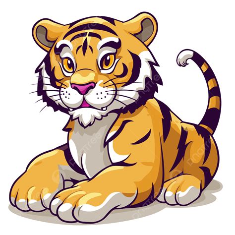 Cartoon Lsu Tiger Png Vector Psd And Clipart With Transparent
