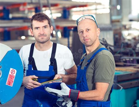 Two Worker In Factory Stock Image Image Of Constructor 82662131
