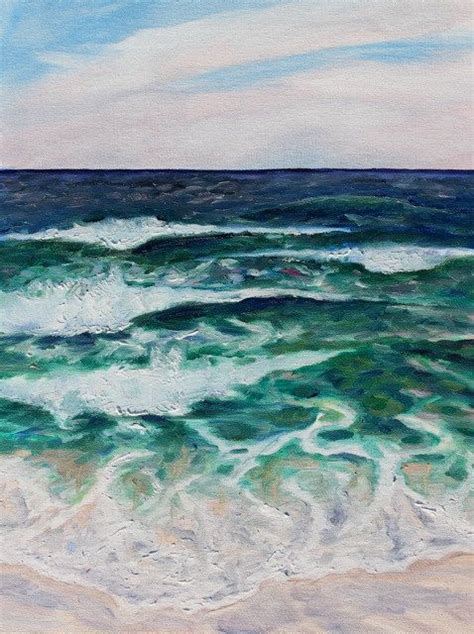 Waves Beach Art Plein Air Seascape Painting Original Oil On Etsy
