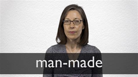 How to pronounce man-made in british english
