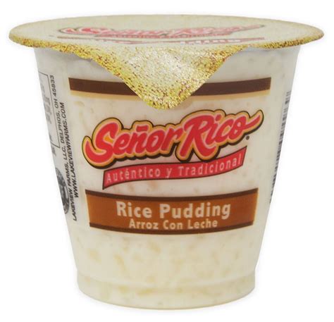 Senor Rico Rice Pudding Cup 8 Oz Rice Pudding