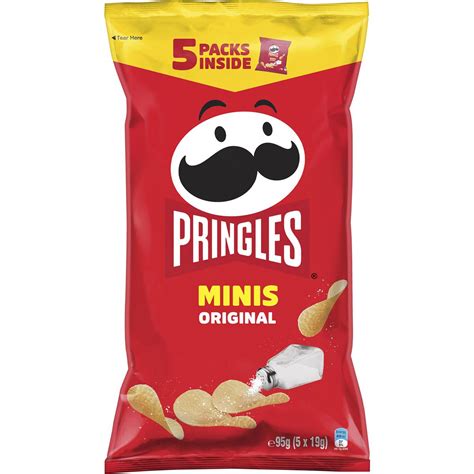 Pringles Minis Multipack Original Potato Chips 5 Pack Woolworths