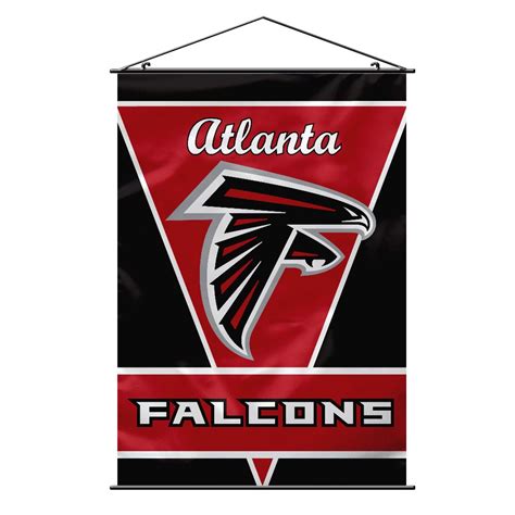 Atlanta Falcons Nfl Team Logo Wall Banner W Hanger String