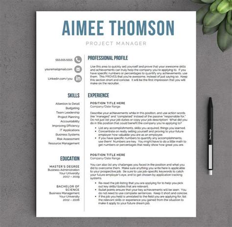 Amp Pinterest In Action Resume Template Word Modern Resume Template
