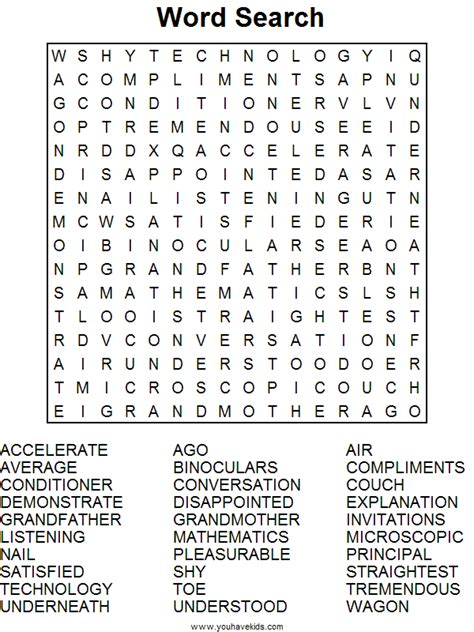 Difficult Word Searches For Adults Printable Difficult Camping Word