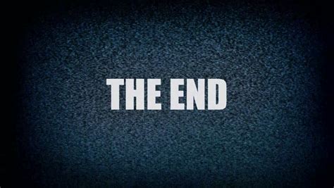The End Title On Tv Noise Background Ending Sequence 1920x1080 1080p