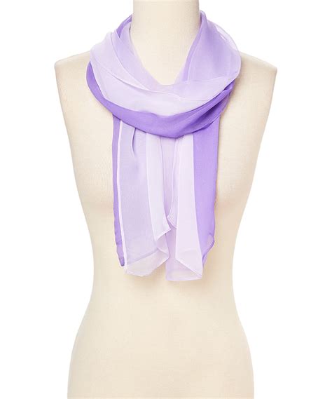 Purple Ombre Winter Scarfs For Women Fashion Polyster And Silk Fabric