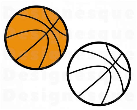 See more ideas about basketball clipart, basketball, basketball bedroom. Basketball Outline SVG Basketball Clipart Basketball Files ...