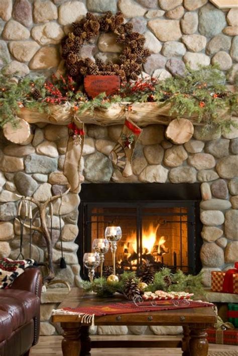 50 Awesome Fireplace Christmas Decoration Ideas Interior Vogue