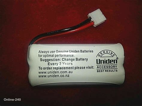 New Genuine Uniden Rechargeable Nimh 400mah 24v Cordless Phone Battery