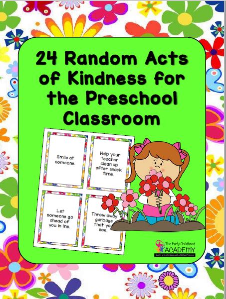 24 Random Acts Of Kindness For The Preschool Classroom