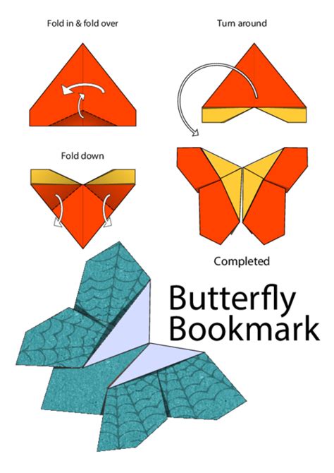 Butterfly Bookmark For Mum Origami Bookmark
