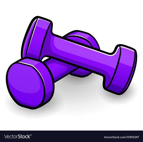 Dumbbells Pair Isolated Design Royalty Free Vector Image