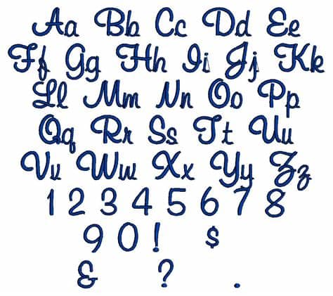 This modern handwriting font features a script design making it a great choice for crafting everything from logos, signatures, poster titles, and more. 7 All Letter Fonts Images - Cursive Font Alphabet Letters ...
