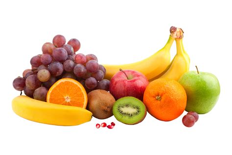 889696 4k Grapes Bananas Apples Kiwi Orange Fruit Fruit White
