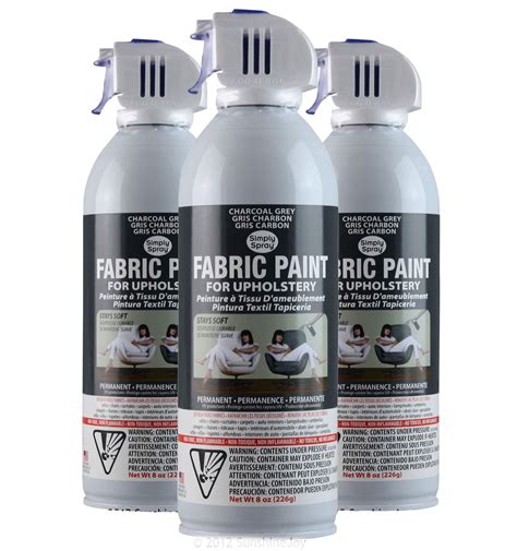 Simply Spray Upholstery Fabric Spray Paint 3 Pk Charcoal Grey Buy