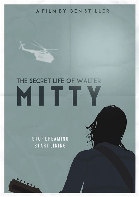 The Secret Life Of Walter Mitty Minimalist Poster Comedy Movie Poster