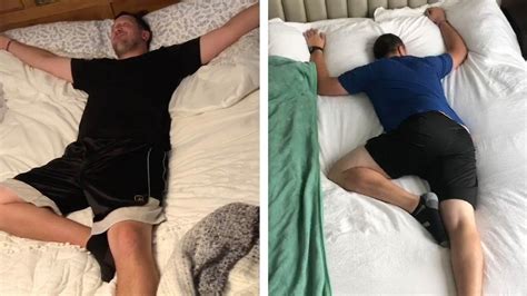 Guy Hilariously Demonstrates How Wife Sleeps In The Bed YouTube