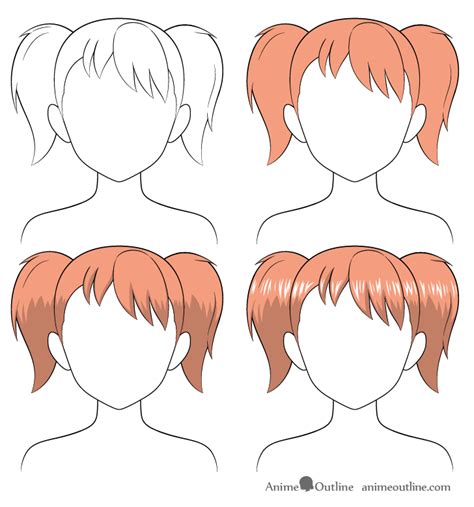 How To Shade Anime Hair Tutorial Shading In Hair Is My Favorite Thing