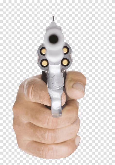 Pistol Gun Guns Bullet Weapon Face Cannon Revolver Hand With Gun