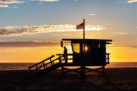 Zuma Beach Sunset Lifeguard Tower Photo Nature Photos