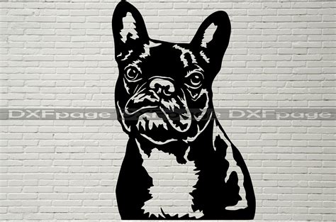 French Bulldog Svg Dog Laser Cut Silhouette Dxf Dog Svg Etsy