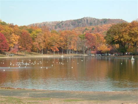 Meriden Ct Hubbard Park Pond In Autumn Photo Picture Image Connecticut At City