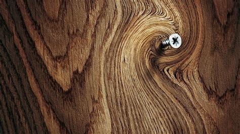Wood Simple Background Texture Photography Screw