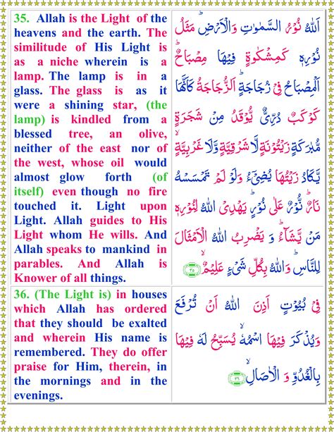 Surah An Noor English Page 2 Of 3 Quran O Sunnat