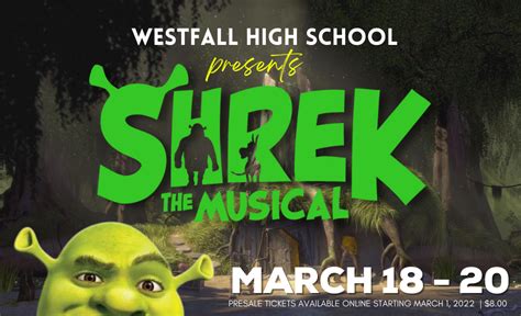 Shrek The Musical Tickets Westfall Local Schools