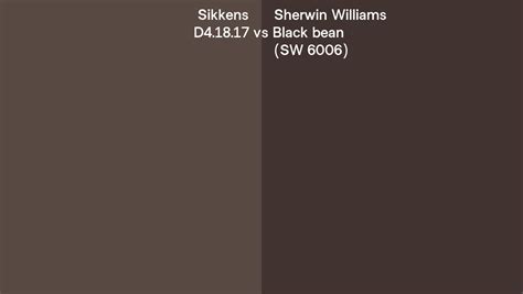 Sikkens D41817 Vs Sherwin Williams Black Bean Sw 6006 Side By Side