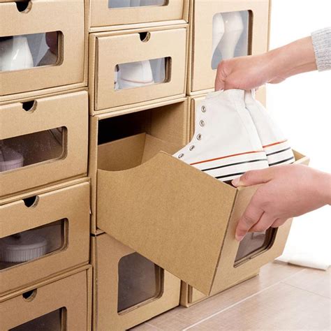 Safebet Kraft Paper Load Style Storage Shoe Box Household Diy Levert Dropship 2jun28 Cremalheira