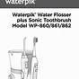 Waterpik Wp 100 Handle Parts Diagram