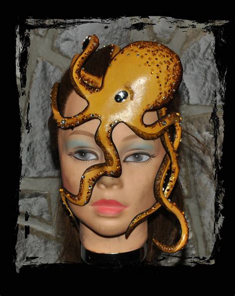 Leather Mask Yellow Octopus By Lagueuse On Deviantart Yellow Octopus