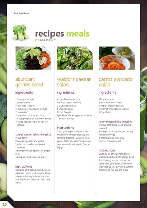 Healthy raw food diet plan for perfect fit. ISSUU - RAW FOOD RESET 21 DAY RAW CLEANSE MEAL PLAN by ...
