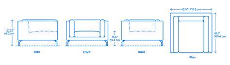 Como Armchair Dimensions And Drawings