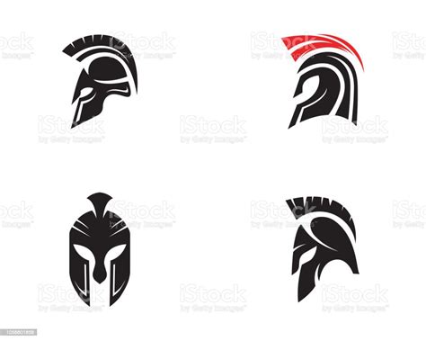 Spartan Helmet Vector Icon Design Stock Illustration Download Image