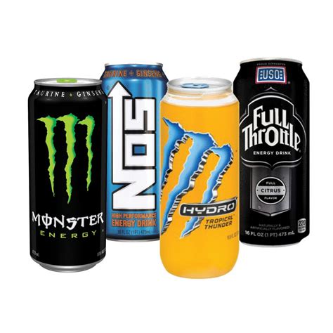 Mix And Match Monster Nos Full Throttle Hydro 2 X 5 Gas King Oil