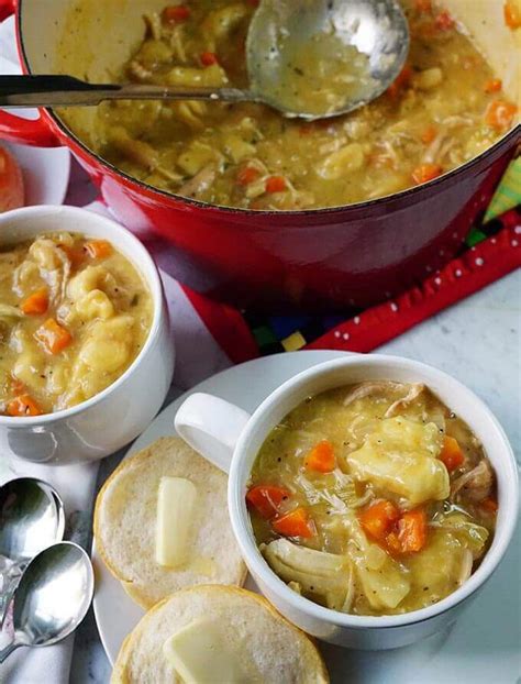 Easy Chicken And Dumpling Soup Bowl Me Over