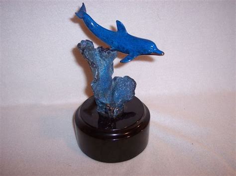 Donjo Dolphins Collectible Statue Figurine Artist Signed Limited