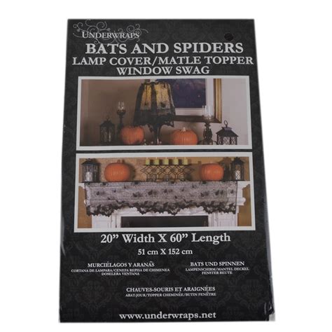 Halloweeen Club Costume Superstore Bats And Spiders Lace Lamp Cover